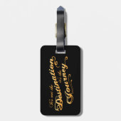 Bestemmingsreis -txt bagagelabel (Achterkant verticaal)