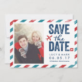 Bestemmingsthema bruiloft | Datum opslaan Save The Date (Voorkant)