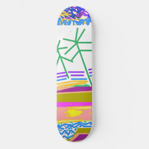 Bestemmingsvakantie feestelijk Abstract Skateboard