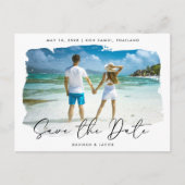 Bestemmingsweddenschap Sla de datum op Aankondigingskaart (Voorkant)