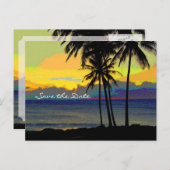 Bestemmingsweddenschap Sla de datum op Aankondigingskaart (Voorkant / Achterkant)