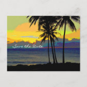 Bestemmingsweddenschap Sla de datum op Aankondigingskaart (Voorkant)