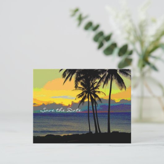 Bestemmingsweddenschap Sla de datum op Aankondigingskaart (Staand voorkant)