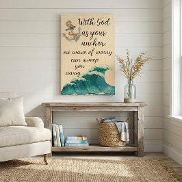 Bestendige Sereniteit Houten Wandkunst Hout Afdruk