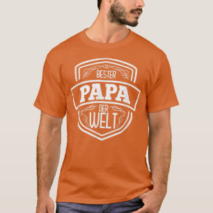 Bester Papa der Welt Vaderdag Gift Father's Da T-shirt