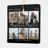 'Bestest Bestie' Friends Keepomwille Photo Collage Keramisch Ornament (Links)