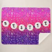 Bestie Armband - Vriendschap Design Sherpa Deken (Voorkant (horizontaal))