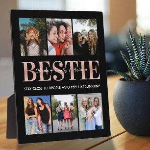 Bestie Beste Vriend Zwart Fotocollage Fotoplaat