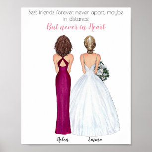 Bestie-cadeaus, beste vriendschapscadeautje, vrien poster