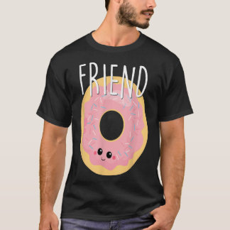 Bestie Cute Food BFF Beste vriend Doughnut Teen Fu T-shirt