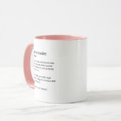Bestie de travail Funny Coworker café Mug (Devant gauche)
