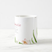 Bestie de travail | Mug café Coworker Monogramme (Centre)