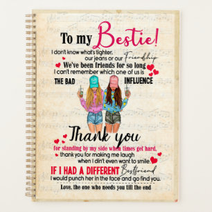 Bestie Gifts Brief aan mijn dochter Hartelijk da Planner