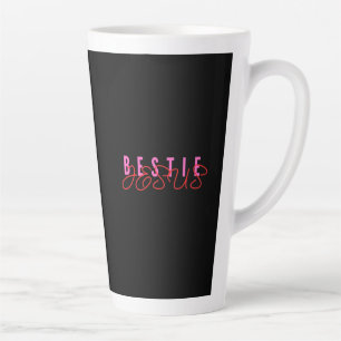 Bestie Jezus Zwart Latte Mok