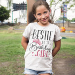 Bestie of the Birthday Girl Squad Custom Matching<br><div class="desc">Vous cherchez une façon unique de montrer votre soutien à votre amie pour son anniversaire? Découvrez nos chemises personnalisées assorties ! Chaque chemise est faite juste pour la fille d'anniversaire et les membres de sa famille les plus proches, pour que tout le monde sache qu'ils font partie de l'équipe. De...</div>