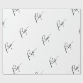 Bestie" Papier cadeau mignon et amusant pour amis (Plat)