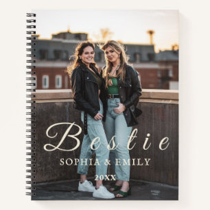 Bestie Photo Collage Carnet - Nom et année