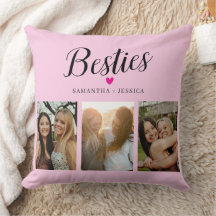 BESTIE Roze Fotocollage & Namen