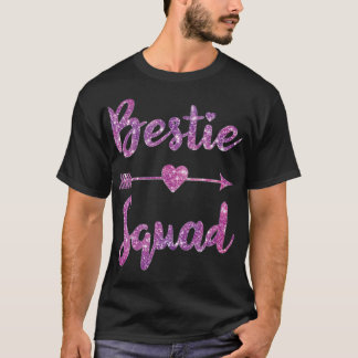 Bestie Squad Best Friend BFF Matching Couple afric T-shirt