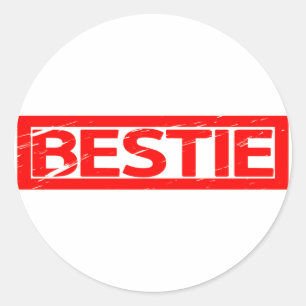 Bestie Stamp Ronde Sticker