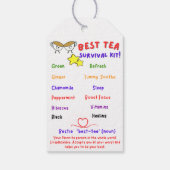 Bestie(thee)overlevingskit Cadeaulabel (Achterkant)