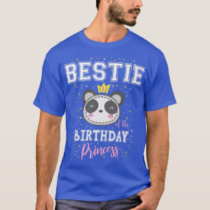 Bestie van de Birthday Princess Cute Panda Beer B- T-shirt