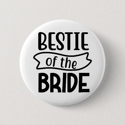 Bestie van de bruid ronde button 5,7 cm (Voorkant)