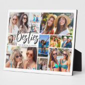 Besties 11 Fotocollage Modern Script Fotoplaat (Zijkant)