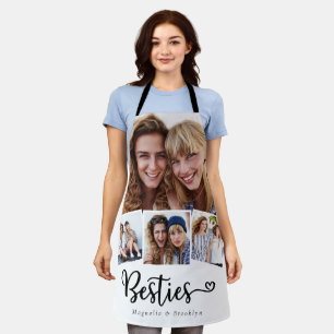 Besties 4 Foto Collage Beste Vriend Schort