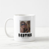 Besties Amitié BFF Photo Collage Café Mug (Gauche)