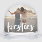 Besties | Best Friend Script Overlay Sneeuwbol (Achterkant)