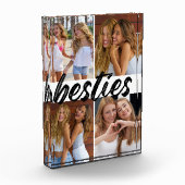 Besties Best Friends Brush Script Photo Collage Fotoblokken (Links)