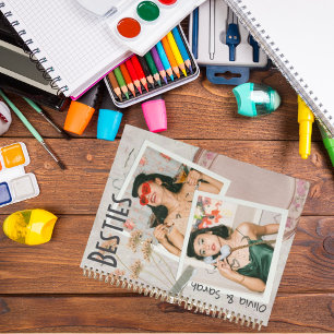 Besties beste vrienden aangepaste namen foto notitieboek