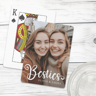 Besties beste vrienden aangepaste namen foto pokerkaarten