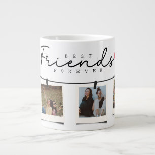 Besties Beste Vrienden Gepersonaliseerde Gift Foto Extra Grote Beker