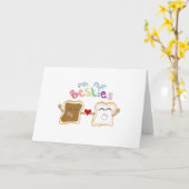 Besties beurre d'arachide et carte de note fluor (Fleur jaune)