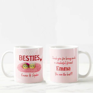 Besties bff meilleur ami drôle unique tasse person