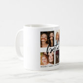 Besties black photo collage meilleurs amis Mug (Devant gauche)