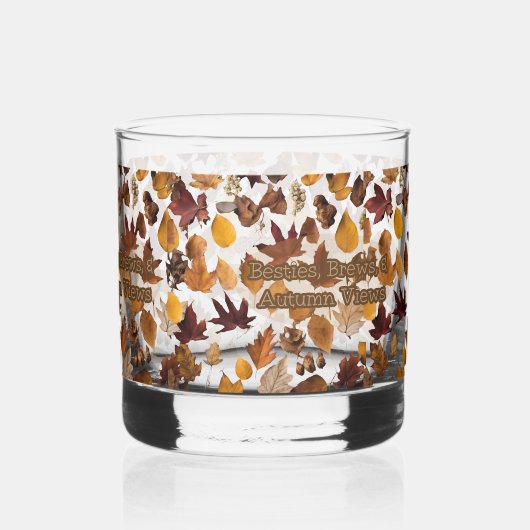 Besties Brouwen en Herfst Uitzichten Whisky Glas (Achterkant)