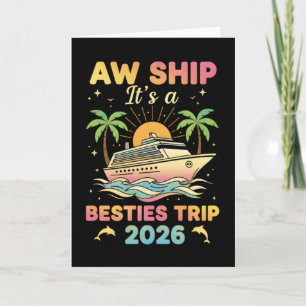 Besties Cruise T-shirt Oh Schip Het is een Besties Kaart