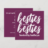 Besties die speciaal zijn aangepast aankondiging (Voorkant / Achterkant)