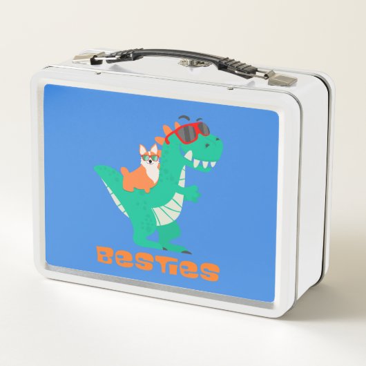 Besties een kat en dinosaurus (Achterkant)