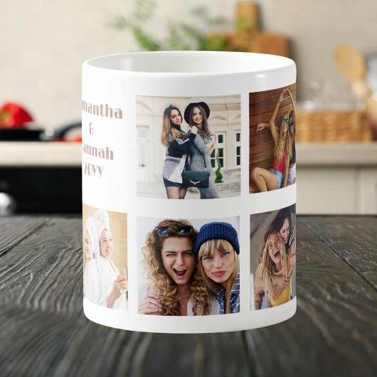 Besties Forever, BFF 8 Custom Photo & Heart, Moder Koffiemok