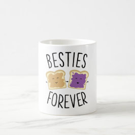 Besties Forever Peanut Butter Jelly Beste vrienden Koffiemok