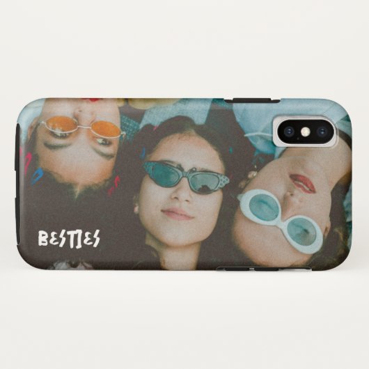 Besties Foto iPhone Case (Achterkant (horizontaal))