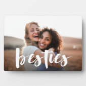 Besties | Foto van Best Friend Script Overlay Fotoplaat (voorkant)