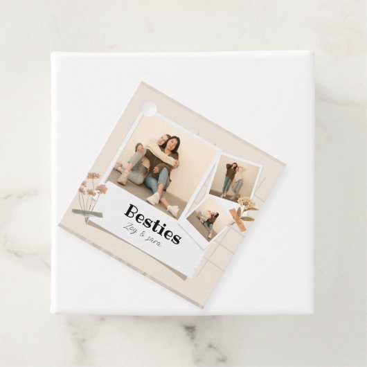 BESTIES, fotocollage en namen | BFF Bedankjes Labels (In situ)