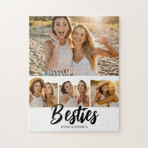 Besties Fotocollage gepersonaliseerd Legpuzzel