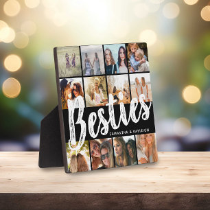 BESTIES, Fotocollage & Namen   BFF Fotoplaat