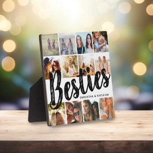 BESTIES, Fotocollage & Namen   BFF Fotoplaat